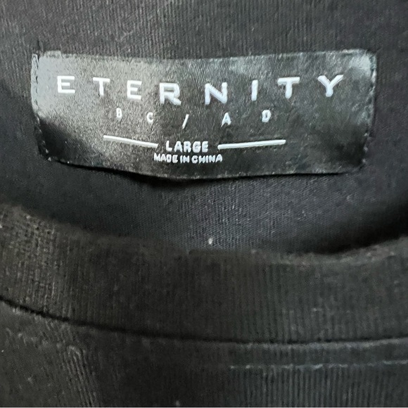 Eternity BC/AD 3D Tropical Bear Tee Shirt Black Men's Large - Picture 3 of 6